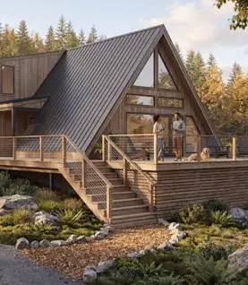 A-Frame-Wooden-Home