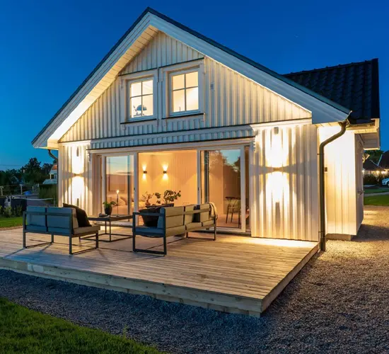 Timber Frame Wooden House