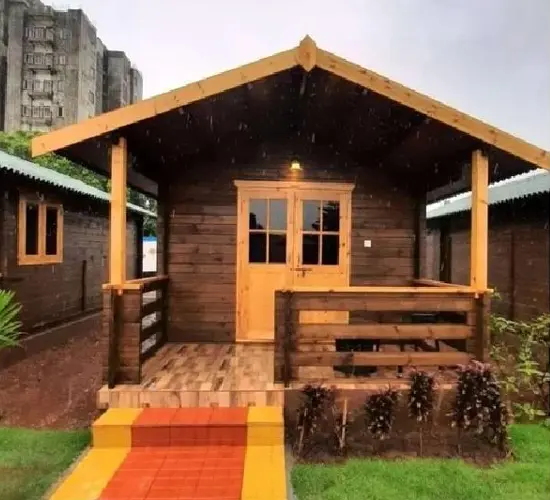 Wooden Log Porta Cabin